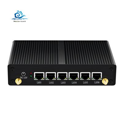 China 6 Gigabit Lan Industrial Mini PC H34 Intel i3 5010U 4010U M.2 Firewall PC Intel i3 5010U 4010U M.2 Computer Router pFense Support AES-NI for sale