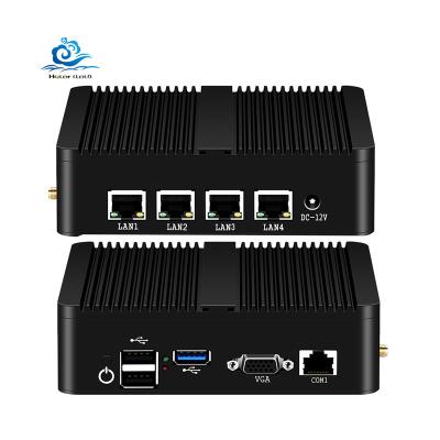 China HLY N2810 Router Wholesale 4 CPU Mini Router N2810 CPU Wholesale 4 CPU Gigabit Ethernet LAN RJ45 COM Port Pfsense Linux Firewall Pfsense Linux Soft VPN PC H30A 4LAN for sale