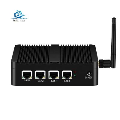 China HLY Firewall Router Mini Pc Pfsense Ubuntu Quad Core 4 Gigabit CPU J1900 LAN RJ45 Barebone Mini Computer System Unit H30 J1900 for sale