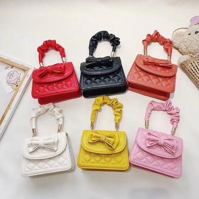 China PU Girls Coin Pocket Leather Purse Mini Crossbody Bag Kawaii Little Girl Small To Party Cute Handbags Baby for sale