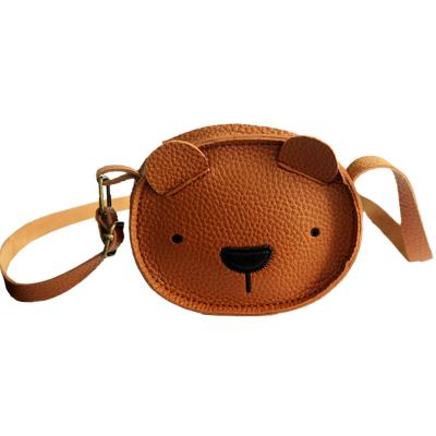 China New Korean Cute PU Bear Kids Purses And Handbags Shoulder Messenger Bag Mini For Children for sale