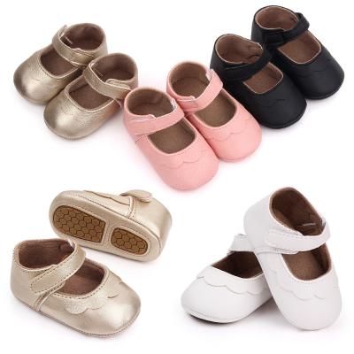 China New Arrival Flat Autumn PU Baby Leather Stylish Shoes For Girls for sale