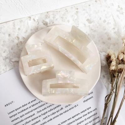 China Wholesale White Color Hair Claw Clips For Women Girls LHHPS029 for sale