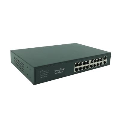 China POE 16 18 Ports 16FE POE +2GE Uplink+1G SFP Poe Switch Extend 250 Meters For CCTV Network for sale