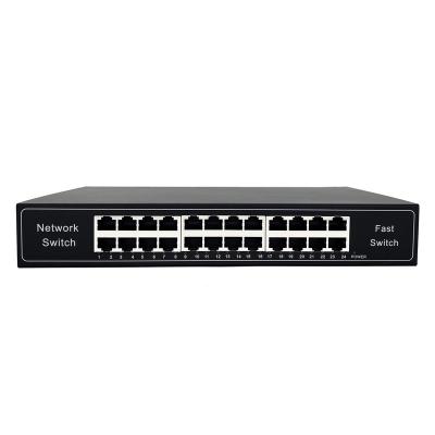 China LACP Port 24 Port Good Price Gigabit 10/100mbps Fast Ethernet Switch Network Switch for sale