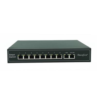 China POE Realtek 24 Chipset Power 10 Port Poe Networking Ethernet Switches Unmanaged 1000mbps for sale