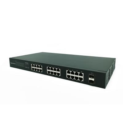 China 1000mbps Manufacturing Stock Ip40 Poe Switch 26 Port POE 100 Ports Outdoor OEM Ports 10 For CCTV for sale