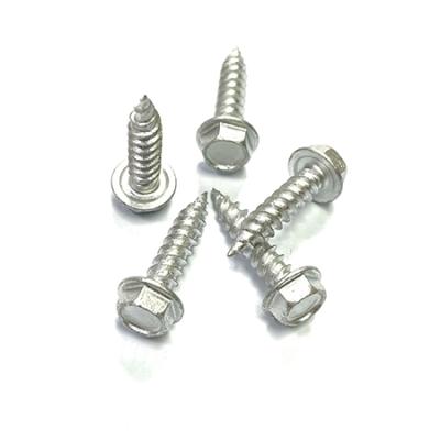 China Head pan hex seal twinsfast coated sheet metal silver screws Taiwan for sale