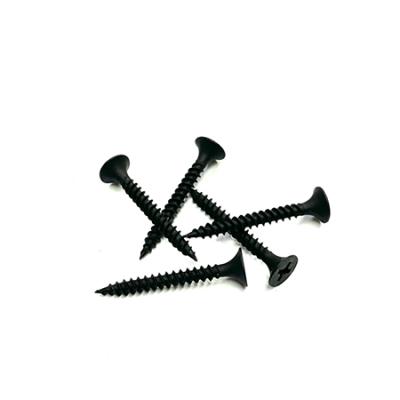 China Phillip Thread Fine Pan Drywall Screws Black Phosphate Taiwan for sale