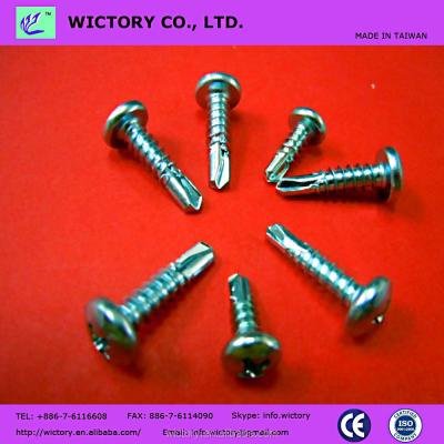 China MADE IN TAIWAN DIN7504N phillip pan chef drive SDS SELF galvanized DRILLING SCREW fasteners for sale