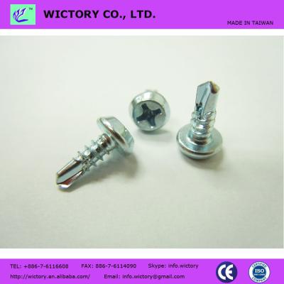 China MADE IN TAIWAN phillip pan framing head drive galvanized SDS SELF DRILLING SCREWS fasteners for sale