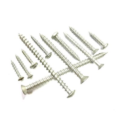 China Concrete Hi-Lo Pan Thread Screws In Silver Coating Taiwan for sale