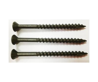 China Flat BUGLE T20 HEAD T-17 DECKING SCREWS GREEN CERAMIC (GLOSSY) 1500 HOURS SST ACQ COATING Taiwan APPROVAL for sale