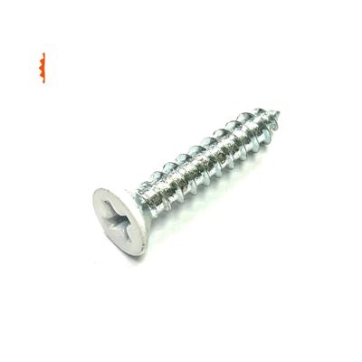 China Flat head type A sms pan phillip head painted white self tapping screws Taiwan for sale