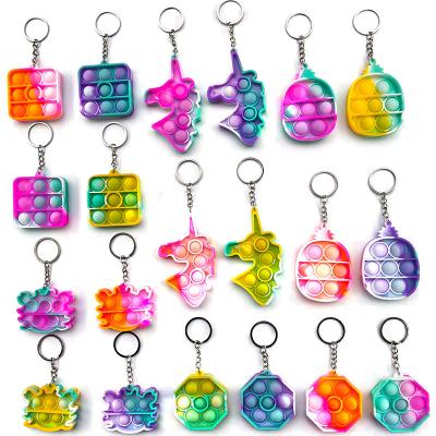 China Wholesale Mini New Decoration Decompression Shapes Pioneer Creative Rubber Metal Rat Silicone Toy Decompression Fingertip Toys Key Chain Bag for sale