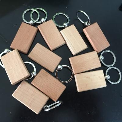 China Hot Selling Creative Laser Logo Printing Key Chain Cheap Keychain Custom WoodKeychain Pendant Key Chain For Gift for sale