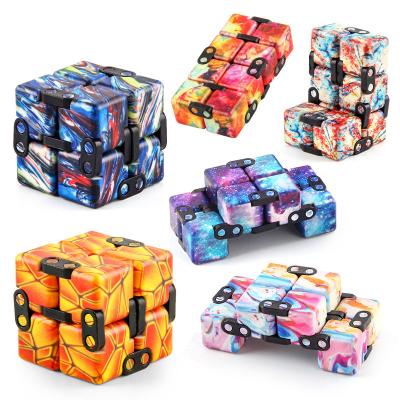 China Mini Educational Magic Cube Stretching Puzzle Flip Pocket Creative Effortless Person Toy Hot Selling Infinite Unlimited Training Puzzle For Kid for sale