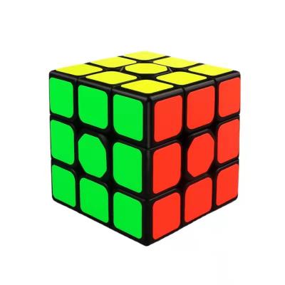 China Toy Top Quality Smooth Speed ​​Cube Educational Solid Plastic Magic Cube Toys 3x3 Puzzle For Kids Brain Training for sale