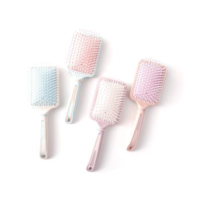 China Professional Comfortable Salon Wheat Straw Airbag Massage Hair Curly Brush Hair Comb for sale