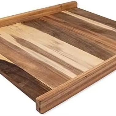 China Multipurpose Wooden Bread Cutting Board with Lip and Laser Engrave Printing for sale