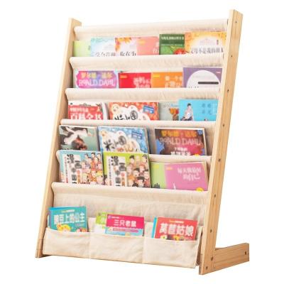 China 6 Tier Kids Book Rack for Bedroom Product Shelf Wood Book Storage Shelf Display for sale