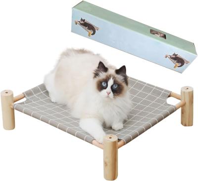 China Cama para perros y gatos de madera y hamaca para gatos mejora la comodidad y la salud de su mascota en venta