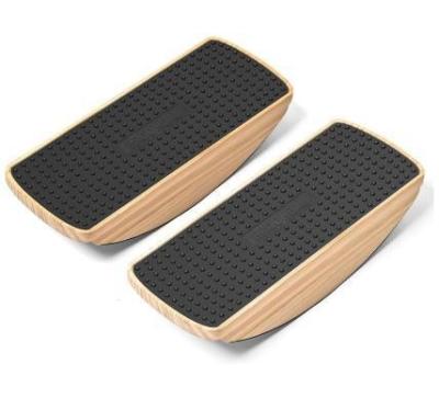 China OEM ODM Acceptable Office Home Non-Slip Anti Fatigue Mat with Wooden Wobble Board for sale