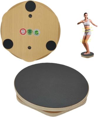 China Rustic Style 12 Inch Wooden Balance Board Anti-Skid Dance Wobble Board for Home Decor for sale