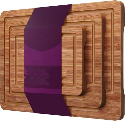 China Extra Large 3 Pcs Craft Wood Cutting Boards for Kitchen Meal Prep Square 16 x 1.8 x 12 inches for sale