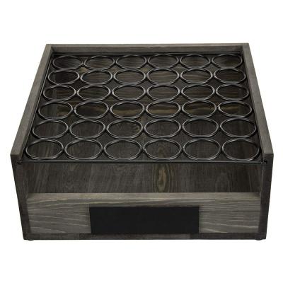 China OEM ODM Accepted Wood/beech Wooden Egg Holder with Metal Storage Box Wooden Crates for sale