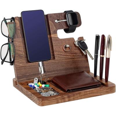 China Custom Size Cell Phone Holder and Key Holder Craft for Multi-Functional Nightstand for sale