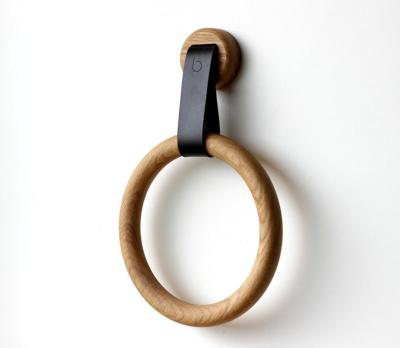 Chine Rings de porte-serviettes en bois écologique pour la décoration de salle de bain à vendre