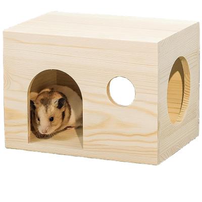 China Wooden Small Animal Hideout with Solid Pattern at Affordable Cost for sale