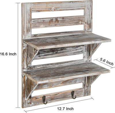 Chine Meubles de salon moderne Étagères montées sur le mur en bois Logo personnalisé en grande quantité à vendre