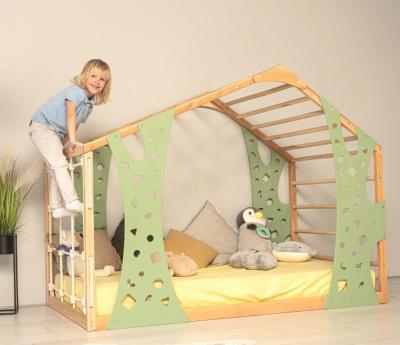 China Montessori Gym Bed Jungle Gym Toddler Bed Indoor Playhouse Platform Bed As your request Mail packing Y for sale