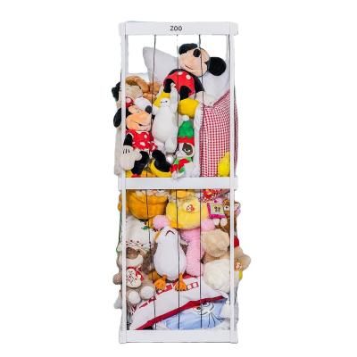 China Almacenamiento de bolas Organizador de jaulas de animales de zoológico Diseño funcional para porta juguetes de peluche rellenos en venta