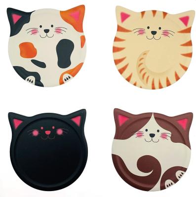 China Modern Design Ceramic Coasters in Various Shapes and Colors for Table Decoration for sale