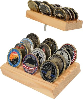 China 4x6x1 pulgadas Military Challenge Coin Holder Display Stand Rack para monedas de tamaño personalizado en venta