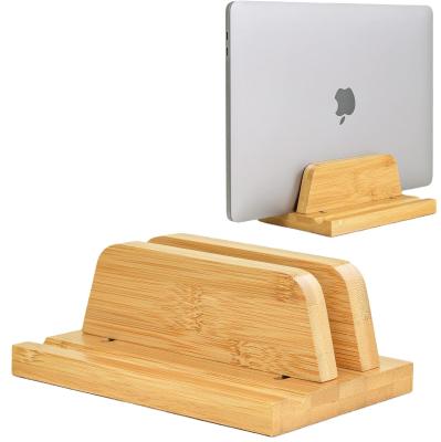 China Funktionales Design Bamboo Laptop Stand Halter mit verstellbarem Dock passt zu allen MacBook Multifunktionales zu verkaufen