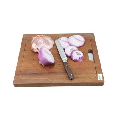 China Functional Solid Wood Cutting Board with Handle Custom Size Sustainable Printing Burned for sale