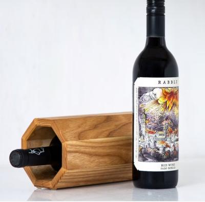 China Contenedor de vino de madera apilable de gran cantidad para estante de vino de escritorio personalizado en venta