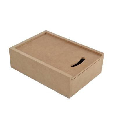 China Customized MDF Wooden Boxes with Sliding Lid Free Sample Charge and Customized Logo Accepted for sale