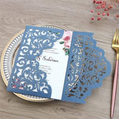 China Stunning Laser Cut Wedding Invitation Card for Party Europe Regional Feature Included for sale