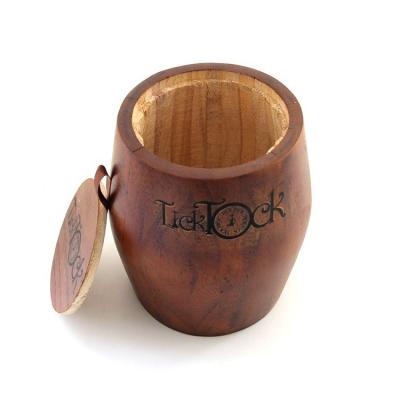 China Europe Regional Feature Customized Logo Acceptable Craft Wooden Barrel for Tea Storage for sale