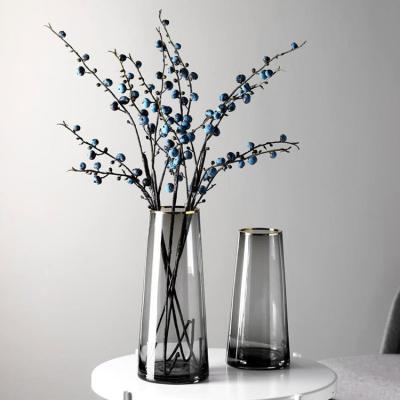 China Vaso de flores de luxo decorativo estilo de design moderno para arranjos de casamento de piso alto à venda