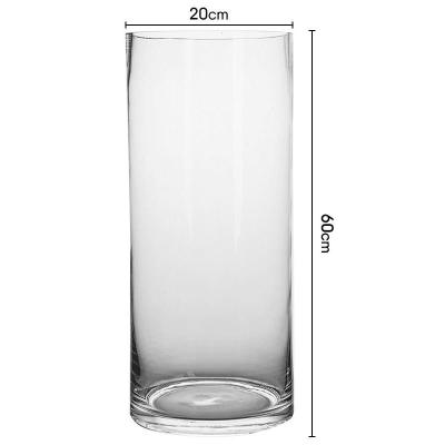 China Vaso de vidrio minimalista de 60 cm de altura La combinación perfecta de estilo y función en venta