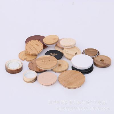 China tapa de copa de madera para frascos sin derrames decir adiós a los derrames y manchas desordenadas en venta