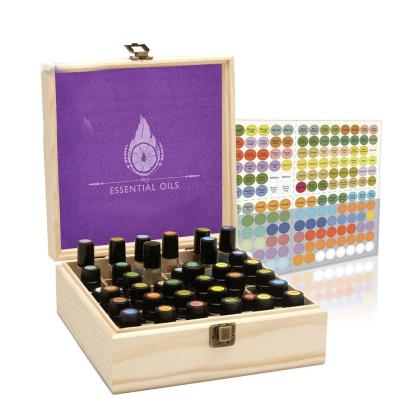 China Embalaje sin terminar Caja de aceite esencial de madera Doterra con logotipo personalizado aceptable en venta