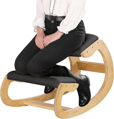 Cina Ergonomic Kneeling Rocking Knee Chair Modern Vertical Posture Chair for Home Stool Ottoman in vendita