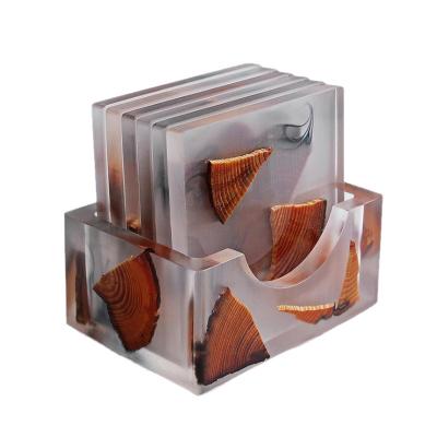 China Eco Friendly Custom Crystal Resin Cup Coasters in Latest Classical/Post-modern Style for sale